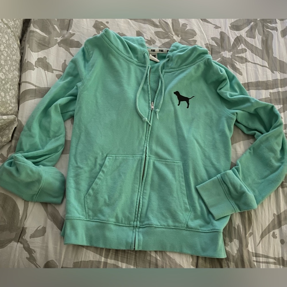 Victoria Secret Pink Sweatshirt Large Mint Color